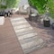 World Rug Gallery Distressed Geometric Indoor/Outdoor Runner Rug 2' x 7' Beige 8019BEIGE2X7 - alternate 1